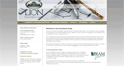 Desktop Screenshot of lioninvestmentgroupllc.com