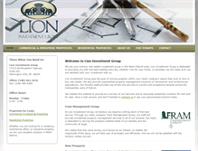 Tablet Screenshot of lioninvestmentgroupllc.com